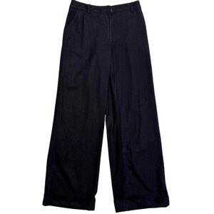 Oscar de La Renta Women's Dress Pants, Black, Waist 28, Wide Leg